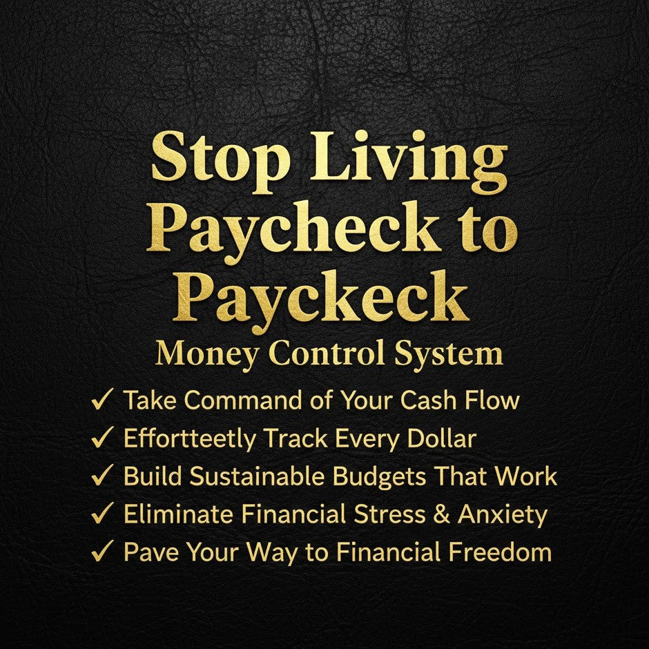 Stop Living Paycheck to Paycheck - Money Control System